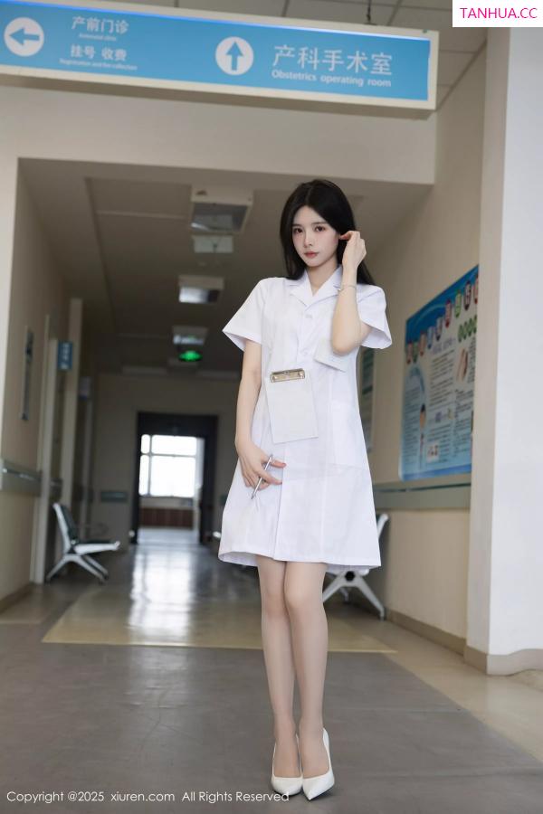 Carina Lee Carina布丁 [XiuRen]高清写真图 2025.04.24 No.10190 布丁wow 白色护士第2张图片